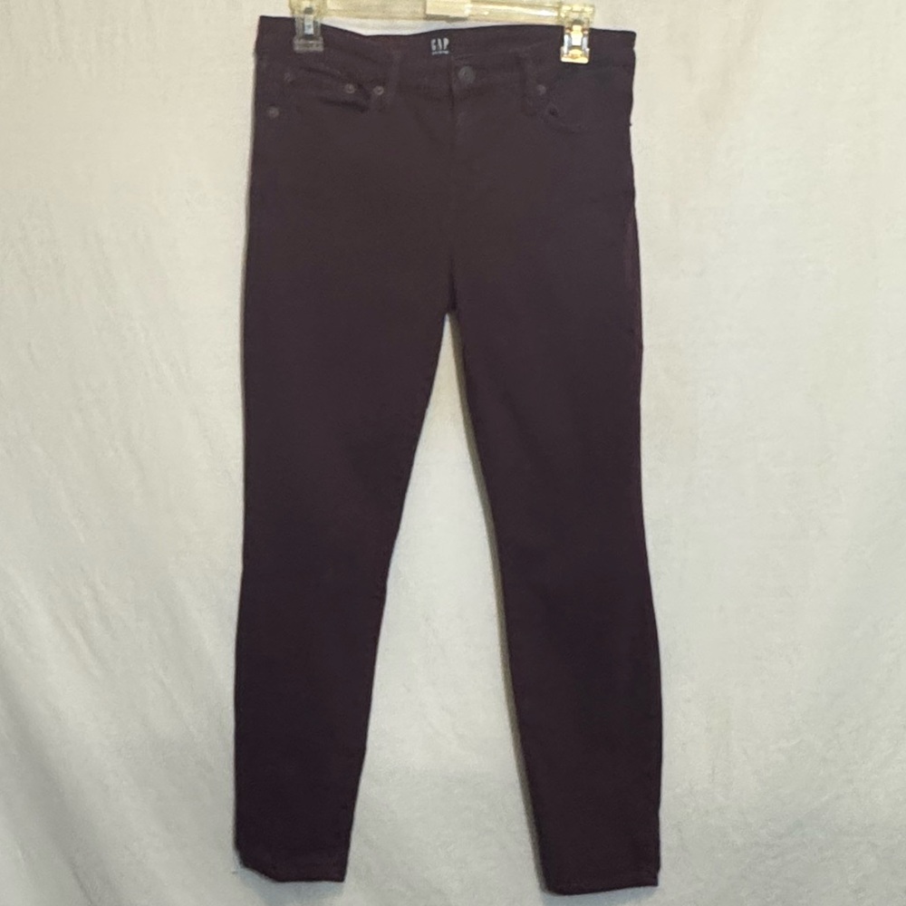 B-153 Gap‎ Burgundy Red Denim Blue Jeans Size 27